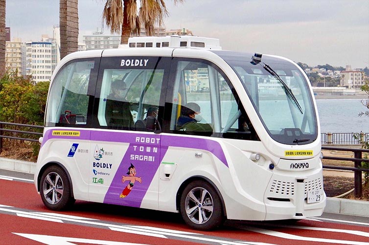 江の島自動運転バス（2021年1月）