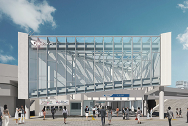 駅前広場から見たイメージ