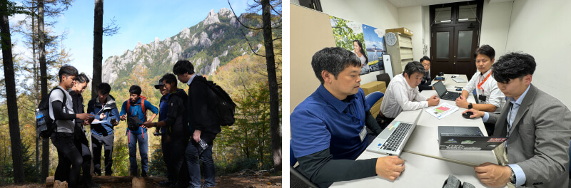 登山道維持管理DXの取り組みイメージ