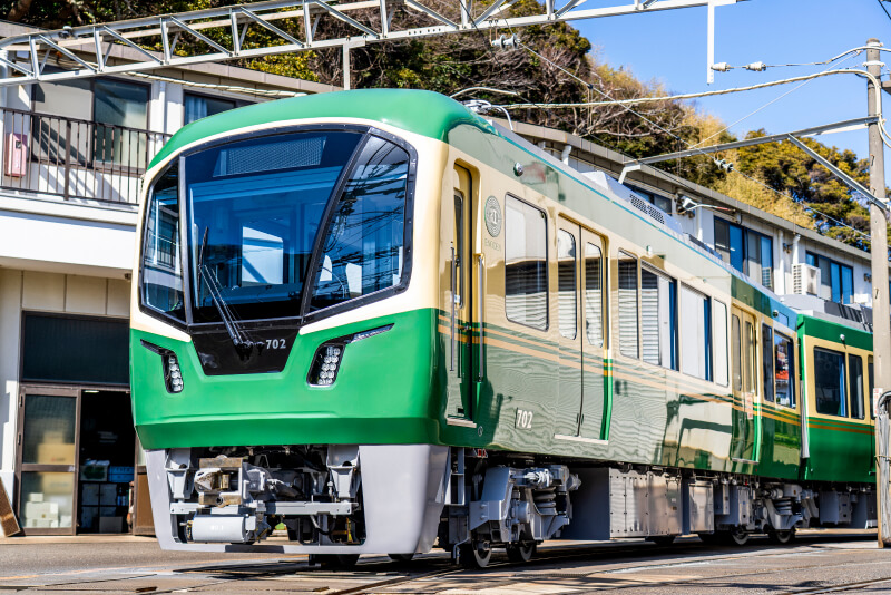 江ノ電の新型車両・700形の外観イメージ