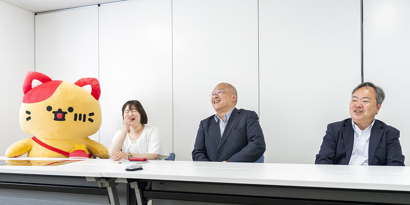 にゃちかわさん、渡邉さん、前田さん、島田さんのイメージ