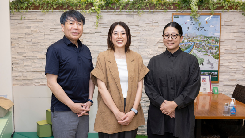 小田急電鉄㈱ 吉本さん、小田急不動産㈱ 清水さん、櫻井さんのイメージ