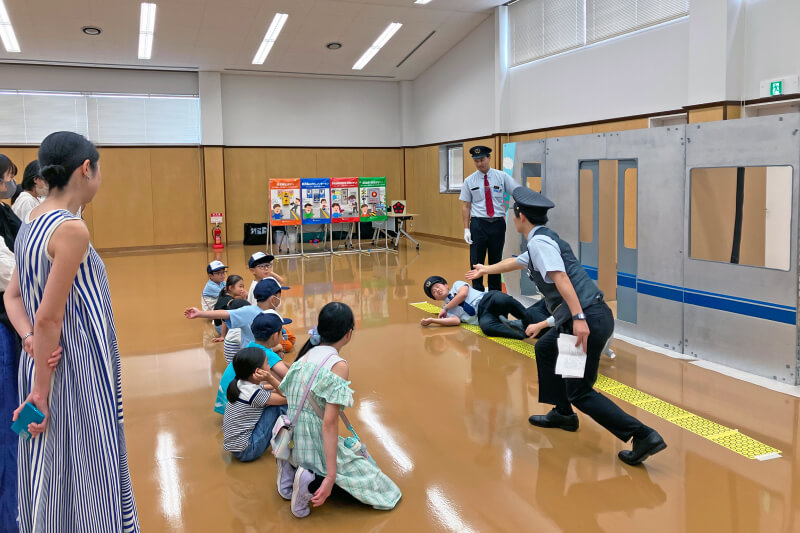 鉄道安全教室の様子