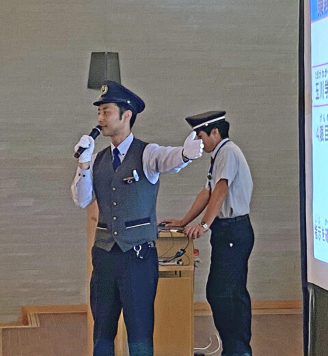 鉄道安全教室の様子