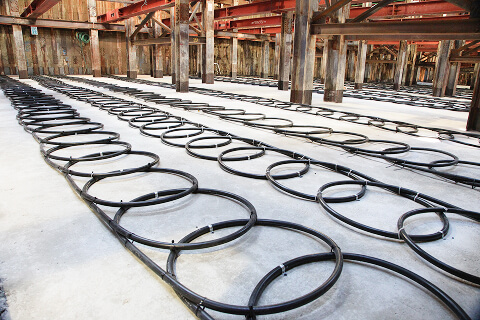 地中熱ヒートポンプのイメージ