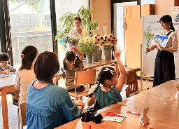 親子体験イベント ひまわりのブーケ作り体験イメージ