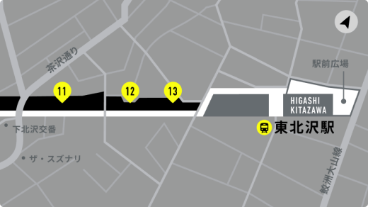 下北線路街地図イメージ