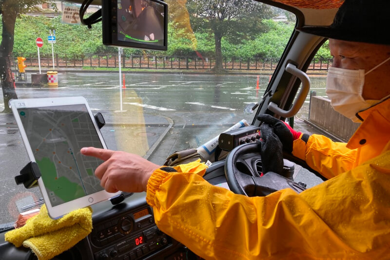 座間市収集運転イメージ