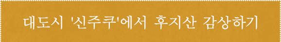 대도시 '신주쿠'에서 후지산 감상하기