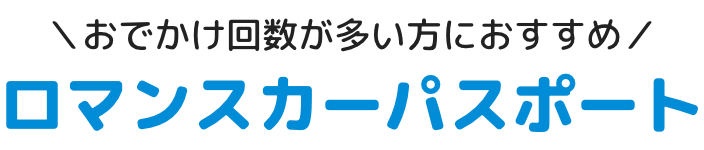 おでかけ回数が多い方におすすめ ロマンスカーパスポート