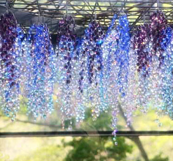 箱根ガラスの森美術館 クリスタル・ガラスの藤の花