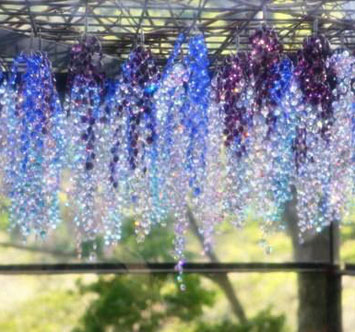 箱根ガラスの森美術館 クリスタル・ガラスの藤の花