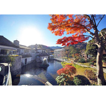 箱根ガラスの森美術館の紅葉