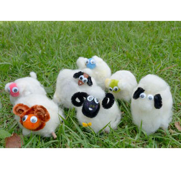 こどもの国 工作教室 ヒツジをつくろう