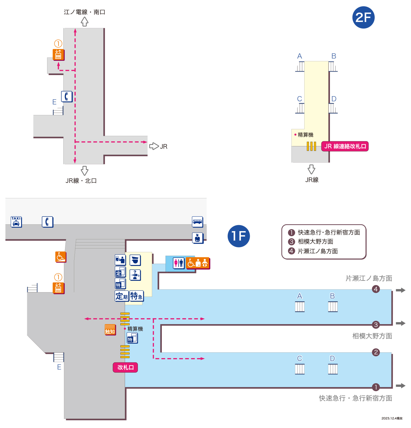 藤沢駅平面図