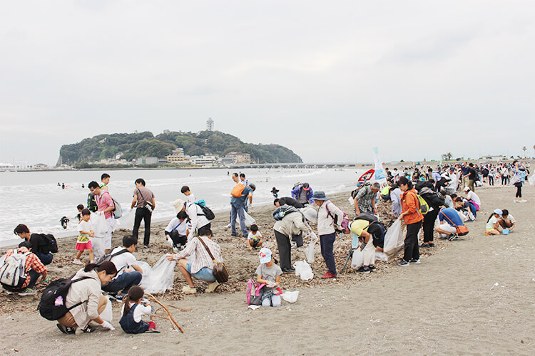 海岸の美化清掃活動