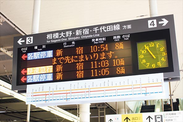 行先案内表示装置（LED）