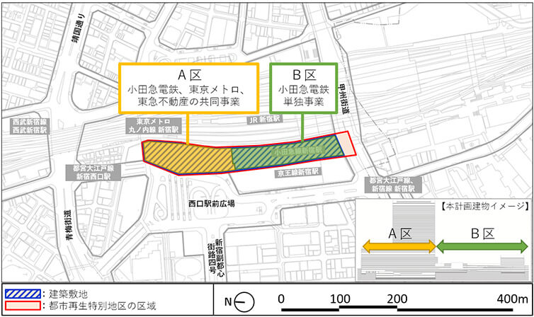 新宿駅西口地区開発計画イメージ