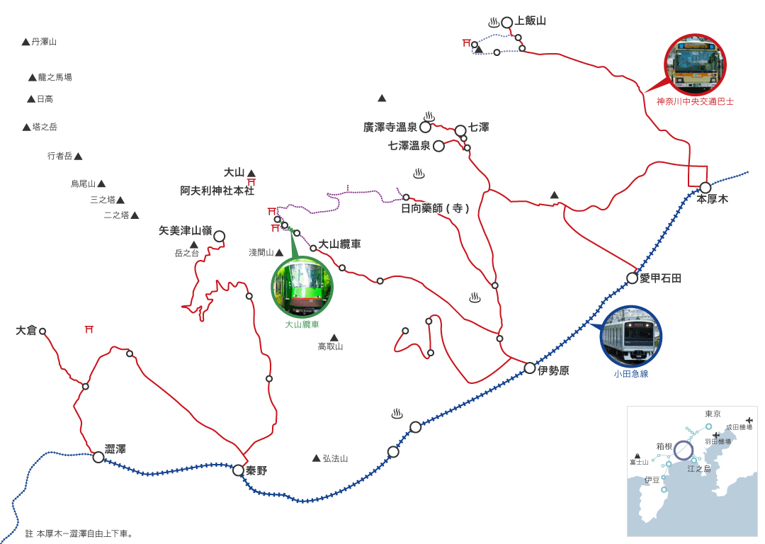 丹澤大山地圖